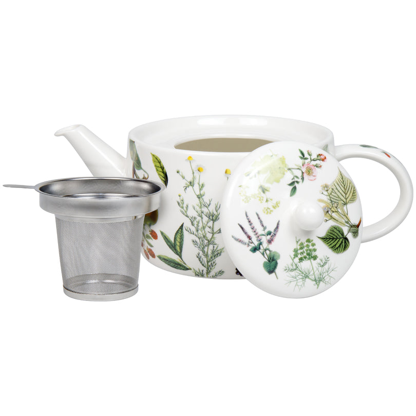 Teiera con coperchio e filtro in acciaio inox, disegno: My favourite Tea Fruits and Herbs l 1,4