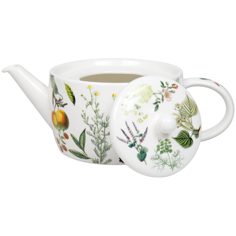 Teiera con coperchio e filtro in acciaio inox, disegno: My favourite Tea Fruits and Herbs l 1,4