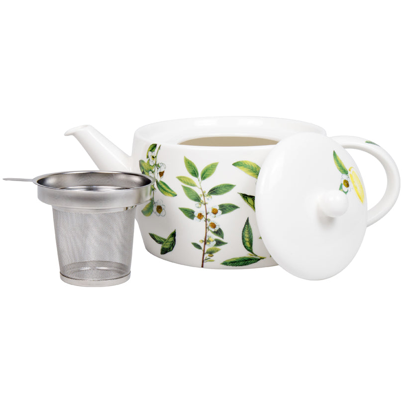 Teiera con coperchio e filtro in acciaio inox, disegno: My favourite Tea - Tea Time l 1,4