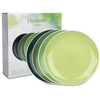 Piatti "Elements - Jungle" confezione da 4, colori assortiti cm 27
