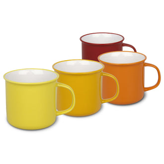 Tazze "Elements -Magma" confezione da 4, colori assortiti ml 380