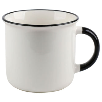 Tazza, disegno: Elements - Black Line, confezione 4 pezzi ml 380/cm Ø10x8,5