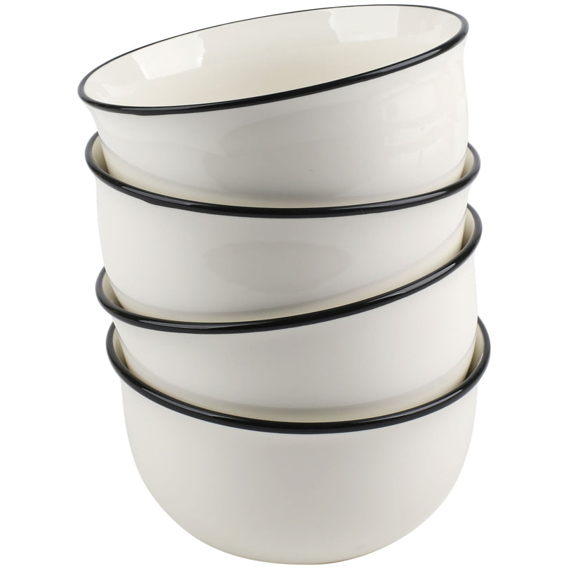 Coppa, disegno: Elements - Black Line, confezione 4 pezzi cm Ø13