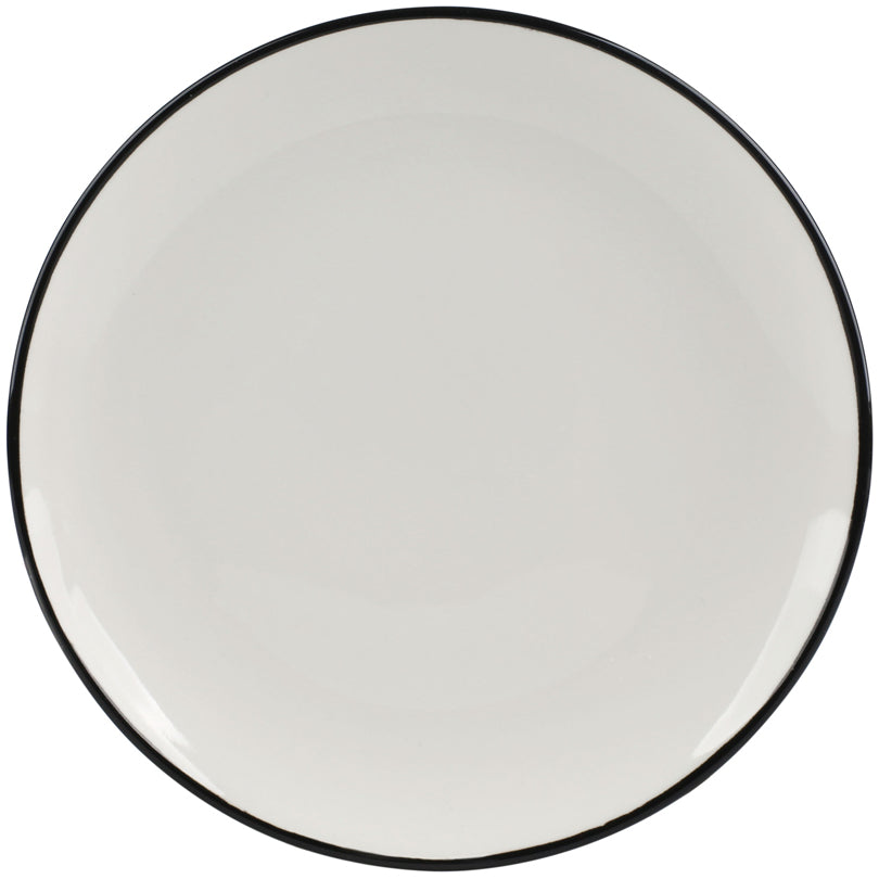 Piatto frutta disegno: Elements - Black Line, confezione 4 pezzi cm Ø19