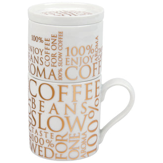 Caffettiera COFFEE FOR ONE 100% coffee on white ml 330