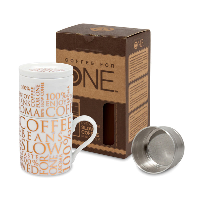 Caffettiera COFFEE FOR ONE 100% coffee on white ml 330