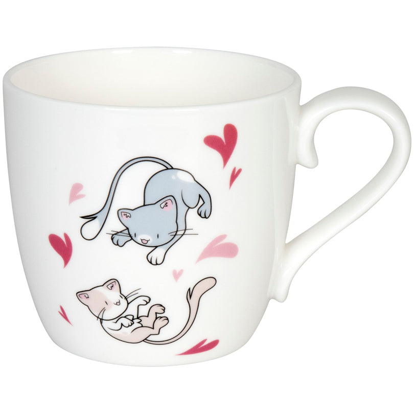Tazza, disegno: Lovely cats - Dance ml 425/cm Ø10x9,5