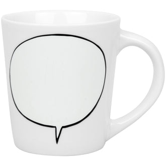 Tazza mug con superficie personalizzabile, disegno: Say it on a mug cl 38/cm Ø9x10
