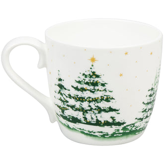 Tazza, disegno: Christmas Forest ml 425/cm Ø9,7x9