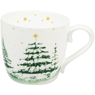 Tazza, disegno: Christmas Forest ml 425/cm Ø9,7x9