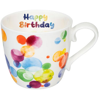 Tazza, disegno: Happy Birthday Bubbles ml 425/cm Ø9,7x9