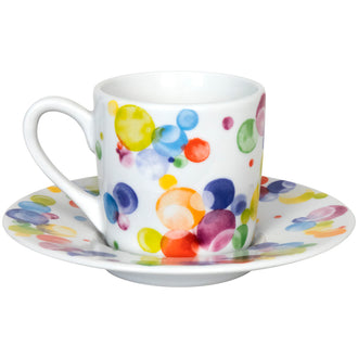 Tazza caffè con piattino, disegno: Bubbles ml 85