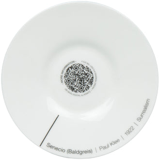 Tazza caffè con piattino, disegno: Art Selection - Senecio by Paul Klee ml 85/cm Ø5,4x6
