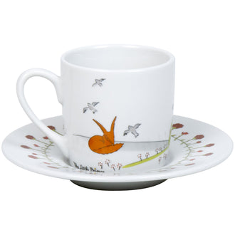 Tazza caffè con piattino, disegno: Il piccolo principe - Amicizia ml 95/cm Ø5,5x7