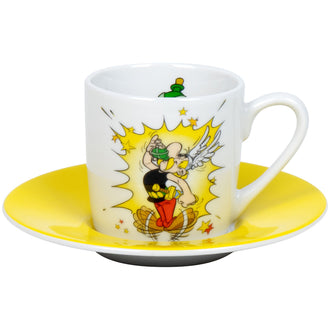 Tazza caffè con piattino, disegno: Asterix - Pozione magica ml 95/cm Ø5,5x7