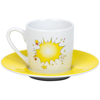 Tazza caffè con piattino, disegno: Asterix - Pozione magica ml 95/cm Ø5,5x7