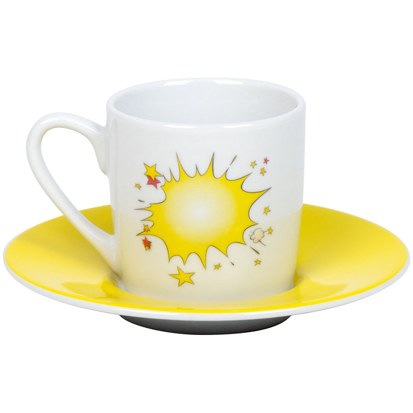 Tazza caffè con piattino, disegno: Asterix - Pozione magica ml 95/cm Ø5,5x7