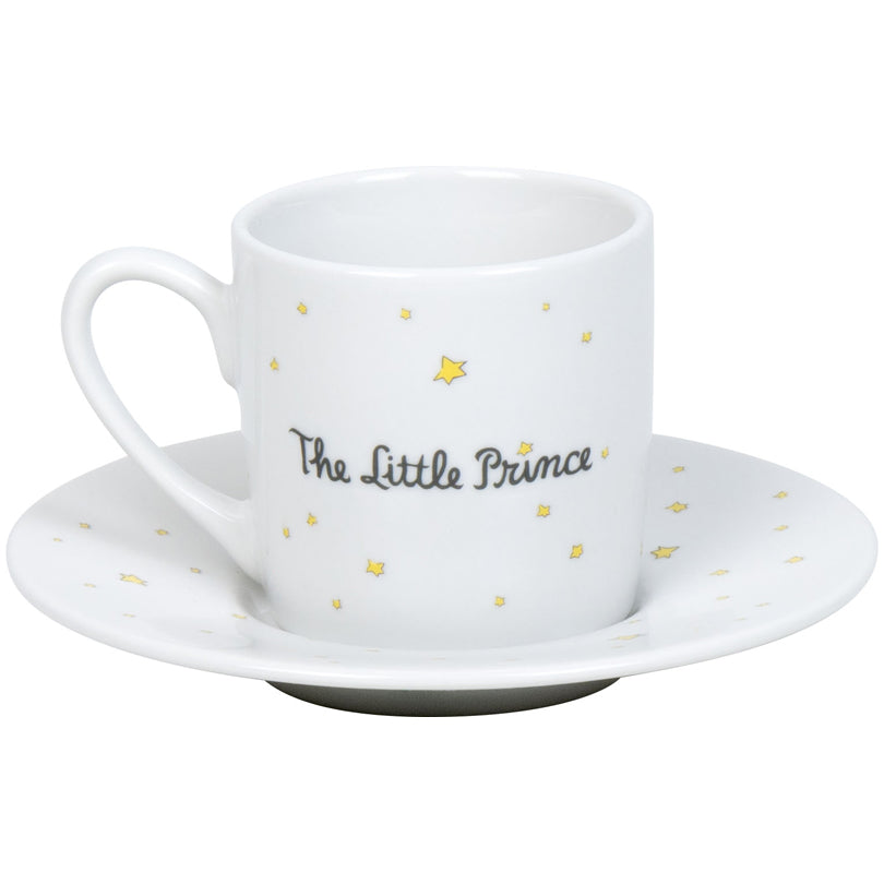 Tazza caffè con piattino, disegno: Il piccolo principe - Segreto ml 95/cm Ø5,5x7