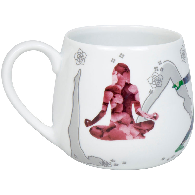 Tazza tè con coperchio e filtro, disegno: Yoga in Nature ml 420/cm Ø8,8x9,3