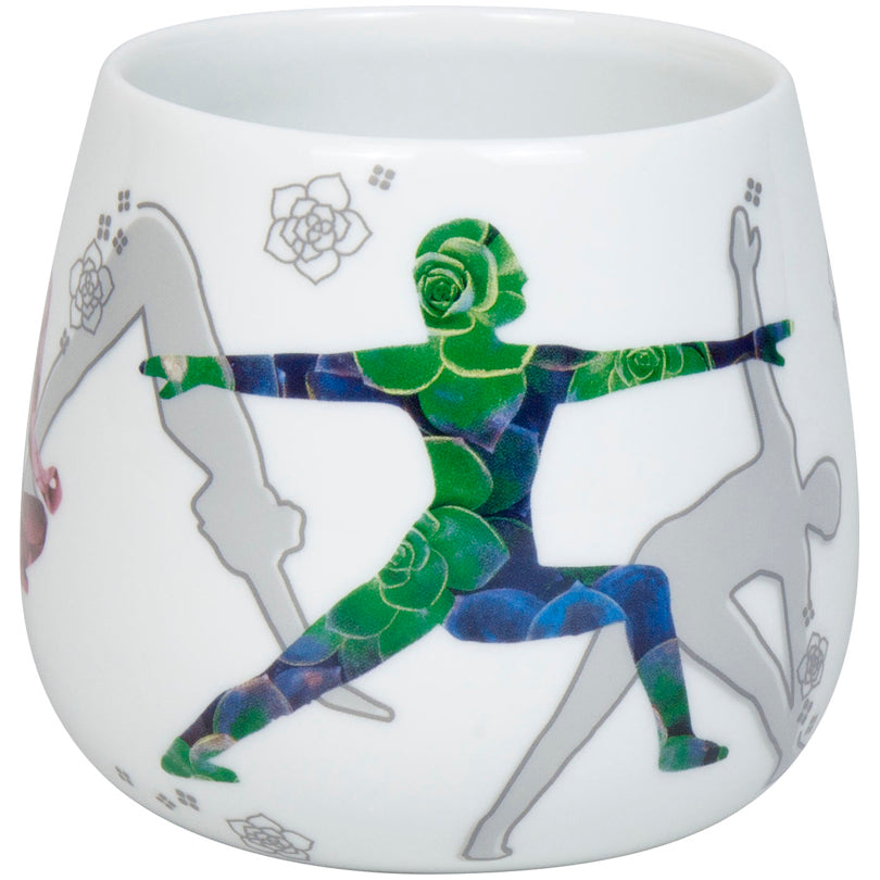 Tazza tè con coperchio e filtro, disegno: Yoga in Nature ml 420/cm Ø8,8x9,3