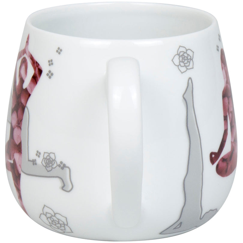Tazza tè con coperchio e filtro, disegno: Yoga in Nature ml 420/cm Ø8,8x9,3