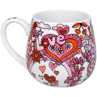Tazza tè con coperchio e filtro, disegno: Michaela Koch - Power of Love ml 400/cm Ø8x10,2