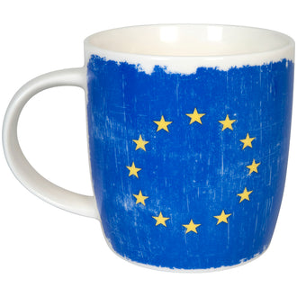 Tazza, disegno: Vintage Flag - Europa ml 350/cm Ø8,8x9,2