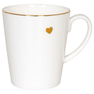 Tazza, disegno: Wunderbar - Golden Heart ml 600/cm Ø10x11,2