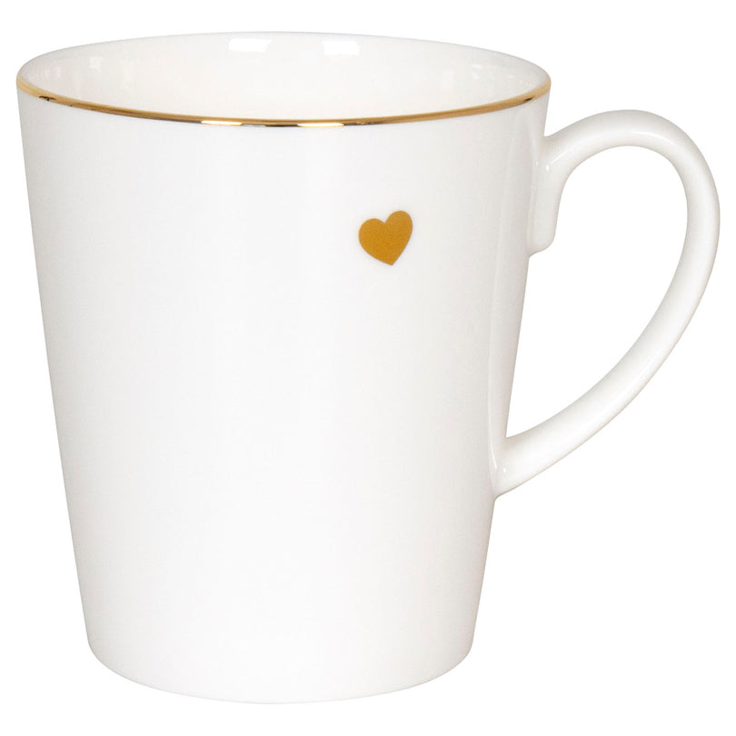 Tazza, disegno: Wunderbar - Golden Heart ml 600/cm Ø10x11,2
