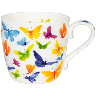 Tazza, disegno: Victoria Lowe - Butterfly ml 425/cm Ø10x9,5