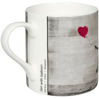 Tazza, disegno: Art Selection - Girl with Balloon by Banksy ml 400/cm Ø8,3x9