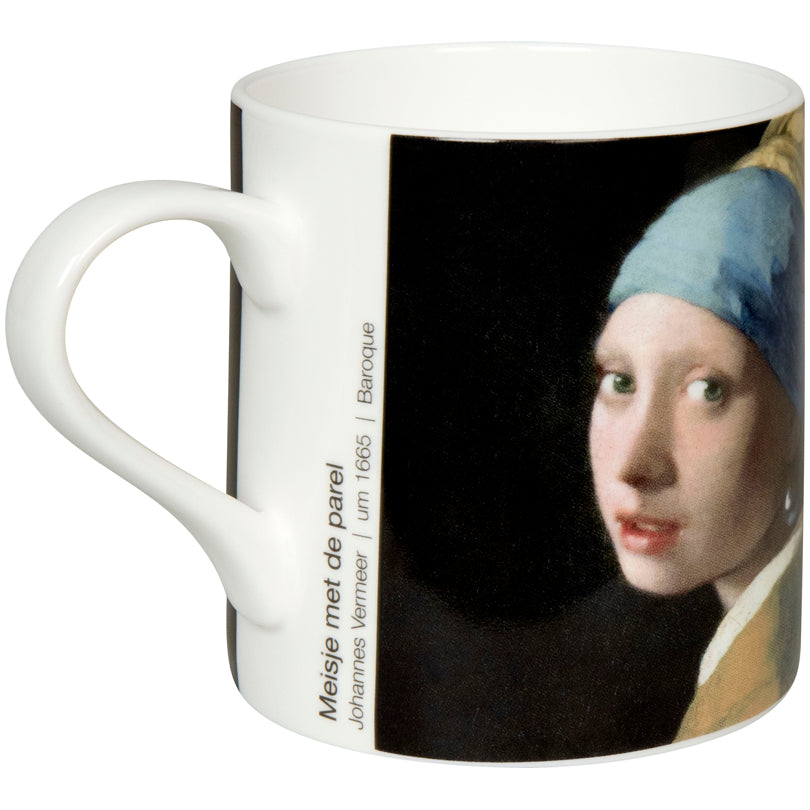 Tazza, disegno: Art - Selection - Girl with a Pearl Earring by Johannes Vermeer ml 400/cm Ø8,3x9