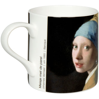Tazza, disegno: Art - Selection - Girl with a Pearl Earring by Johannes Vermeer ml 400/cm Ø8,3x9