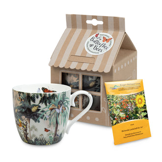Tazza mug con semi di fiori in confezione regalo, disegno: Binny Talbi - Jungle Heritage ml 425/cm Ø11,2x10
