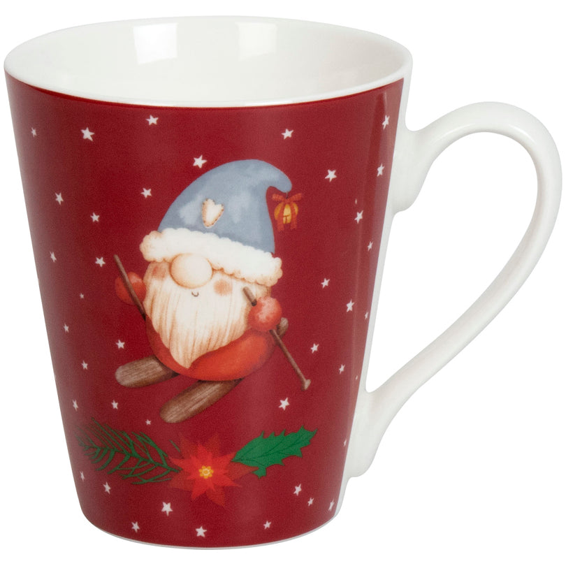 Tazza mug in confezione assortita da 4 pezzi, disegno: Gnomo ml 340/cm Ø8,9X10,2