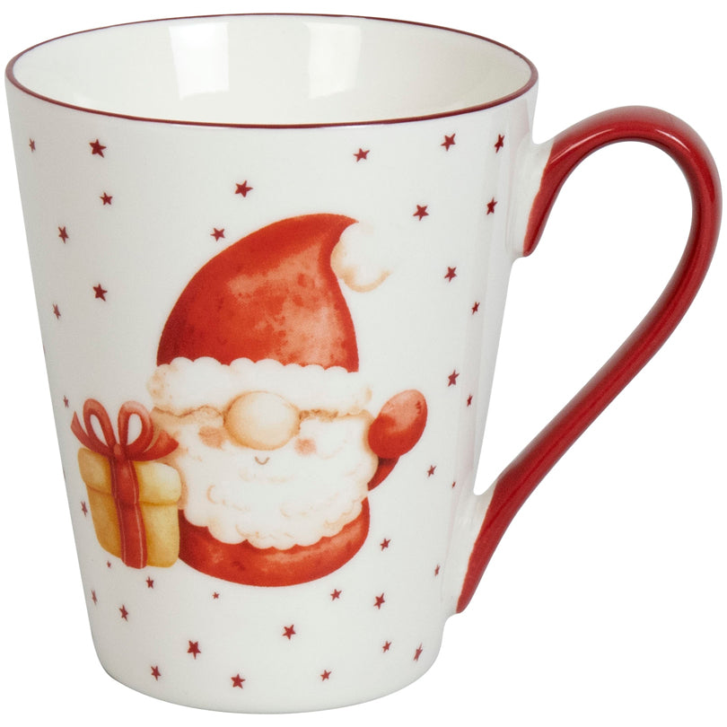 Tazza mug in confezione assortita da 4 pezzi, disegno: Gnomo ml 340/cm Ø8,9X10,2