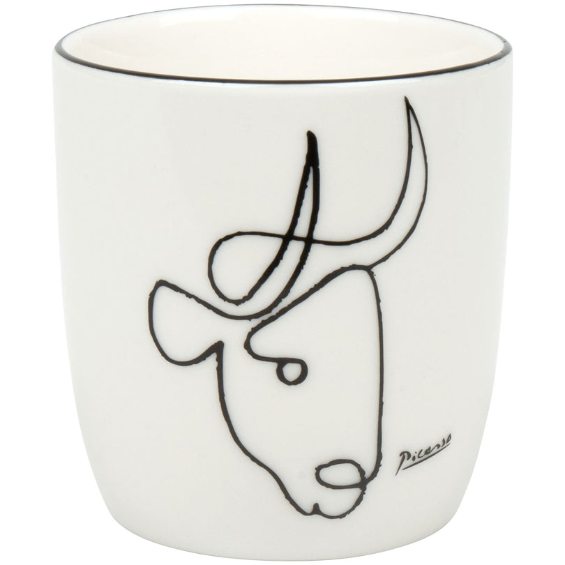 Tazza mug, disegno: Picasso - Le Taureau (il toro) ml 230/cm Ø7,4x8