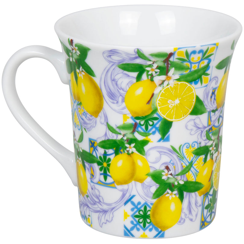 Tazza mug, disegno: Mediterranean Spirit - Sicilian Fruits ml 410/cm Ø9,8x10,5