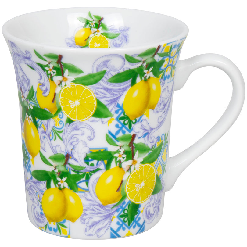 Tazza mug, disegno: Mediterranean Spirit - Sicilian Fruits ml 410/cm Ø9,8x10,5