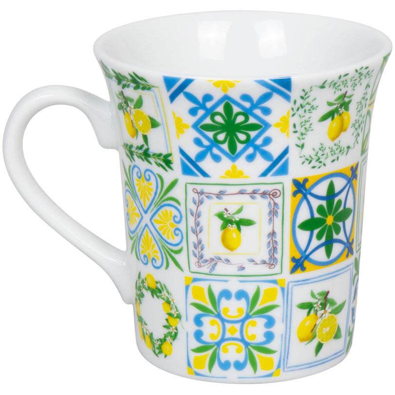 Tazza mug, disegno: Mediterranean Spirit - Sicilian Tiles ml 410/cm Ø9,8x10,5