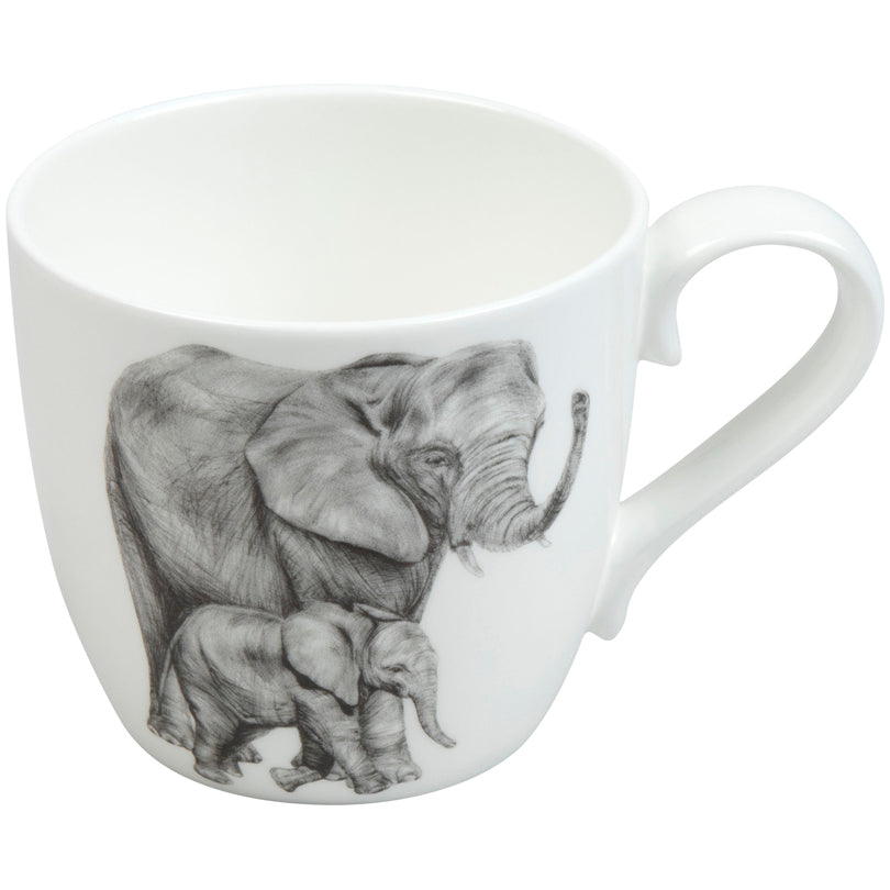 Tazza mug, disegno: Amazing Animals - Elefants ml 450/cm Ø8,8x9,7
