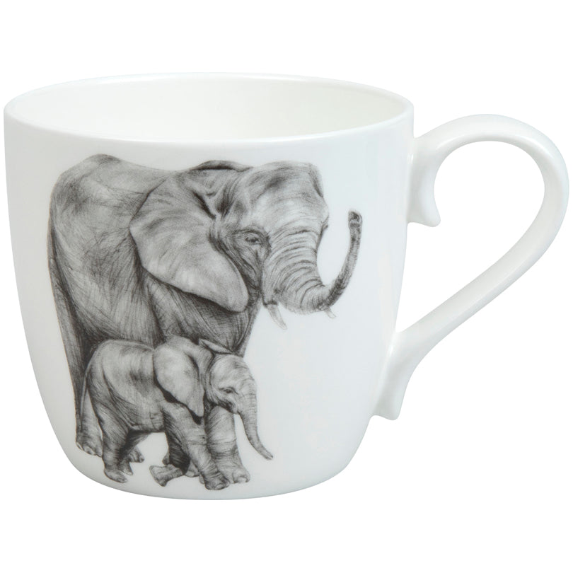 Tazza mug, disegno: Amazing Animals - Elefants ml 450/cm Ø8,8x9,7