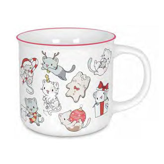 Tazza, disegno: Lovely Cats Christmas ml 365/cm Ø9,5x8,7