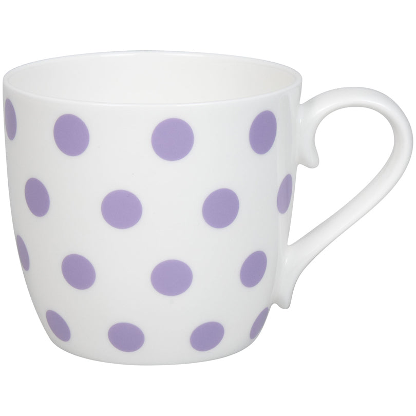 Tazza, disegno: Dots - Lila ml 425/cm Ø10x9,5