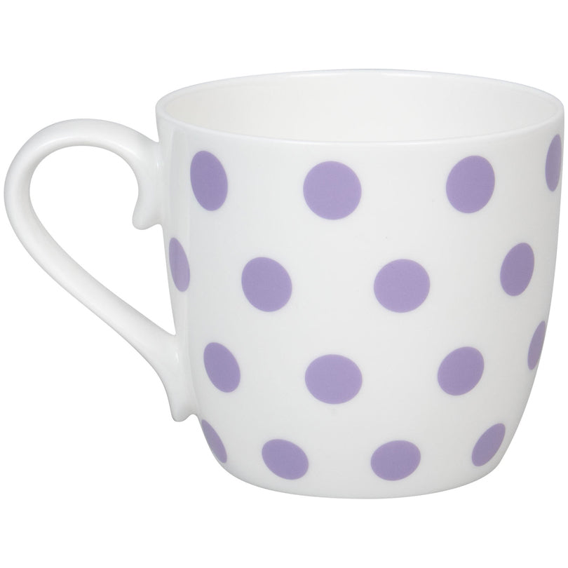 Tazza, disegno: Dots - Lila ml 425/cm Ø10x9,5