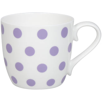 Tazza, disegno: Dots - Lila ml 425/cm Ø10x9,5