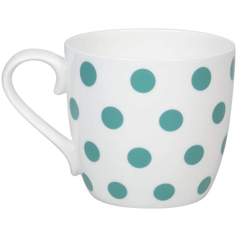 Tazza, disegno: Dots - Jadegreen ml 425/cm Ø10x9,5