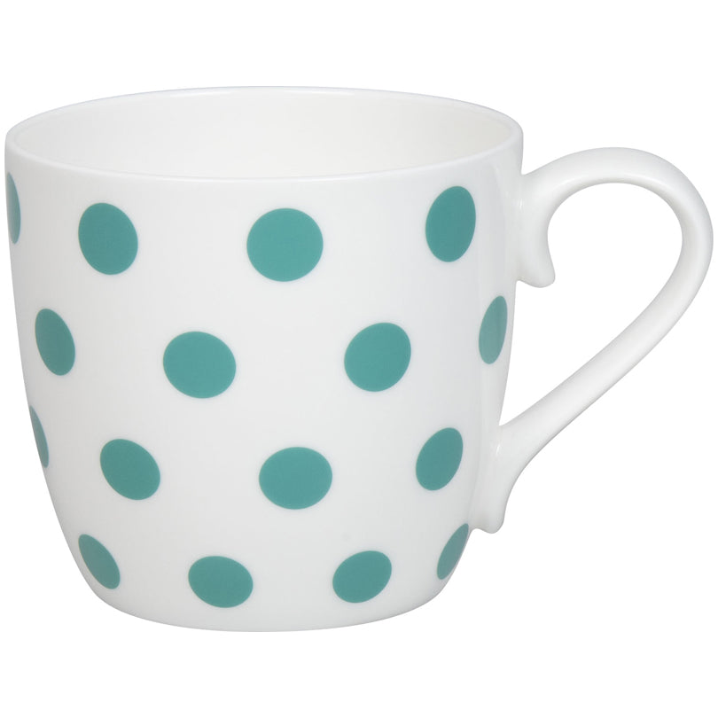 Tazza, disegno: Dots - Jadegreen ml 425/cm Ø10x9,5