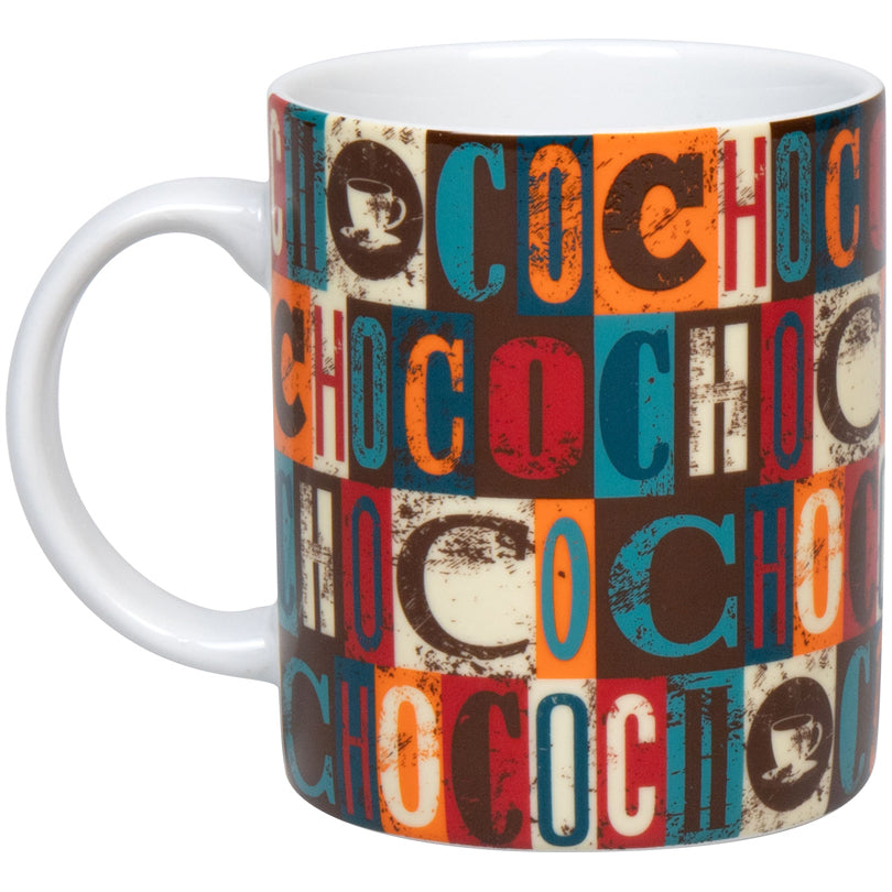 Tazza mug, disegno: Choco Squares ml 300/cm Ø8x9,5