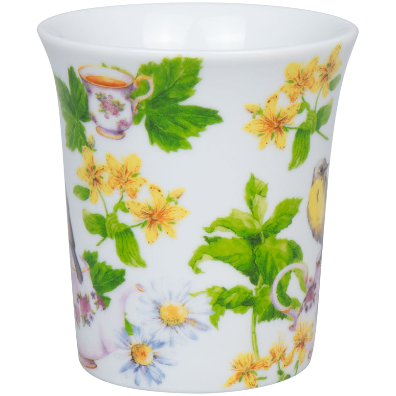 Tazza mug, disegno: Tea Birds ml 410/cm Ø9,8x10,5